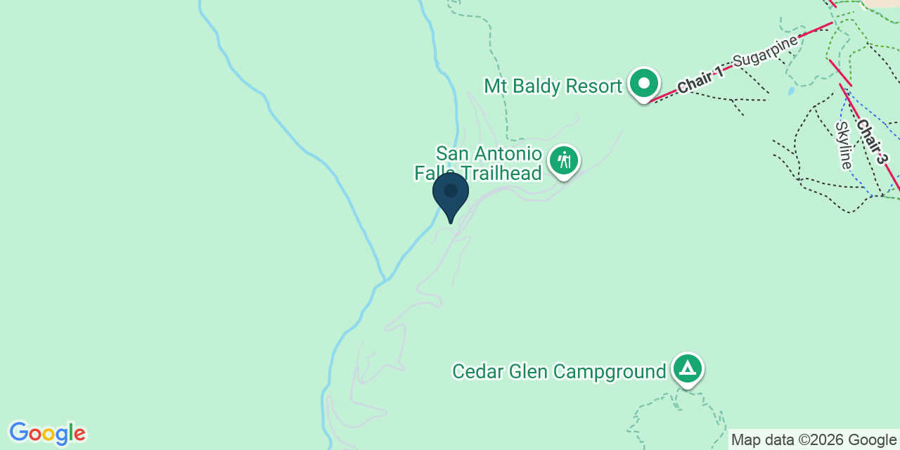 Map showing Mount Baldy, San Bernardino County, CA
