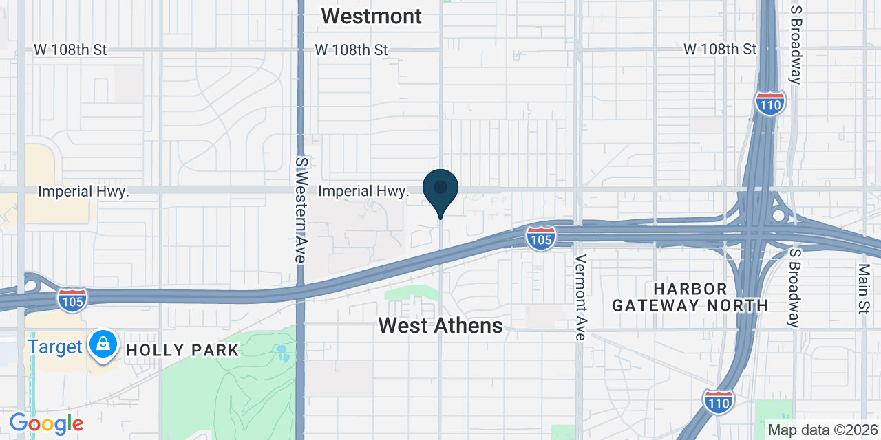Map showing Los Angeles County, CA