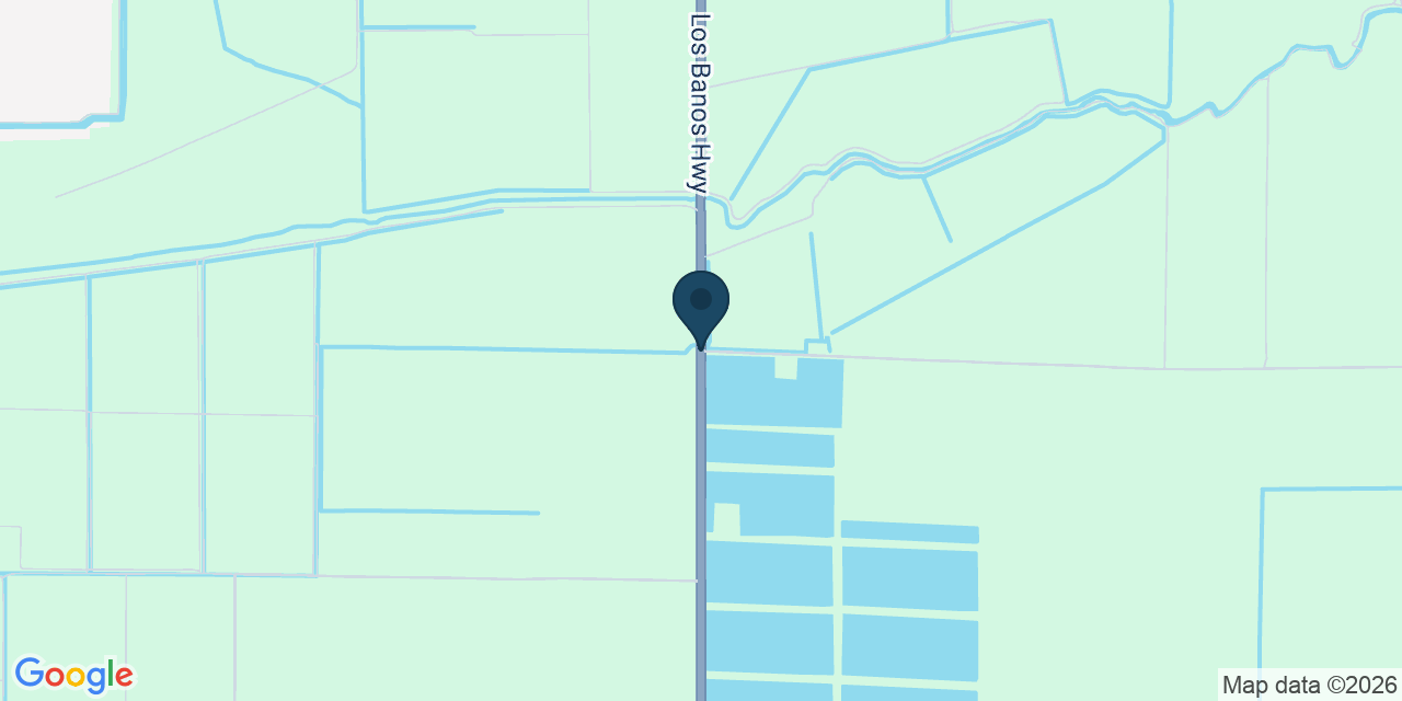 Map showing Merced County, CA