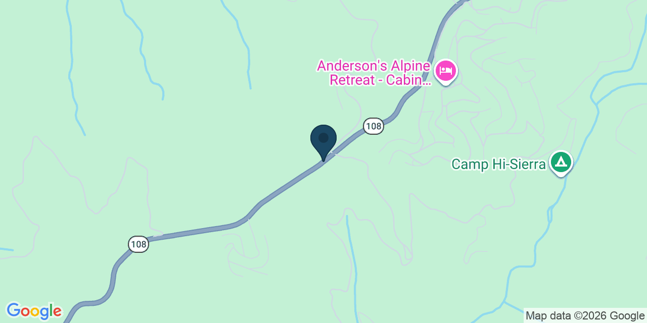 Map showing Long Barn, Tuolumne County, CA