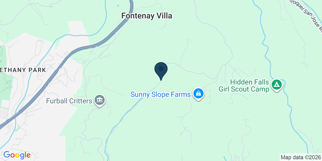 Map showing Santa Cruz County, CA