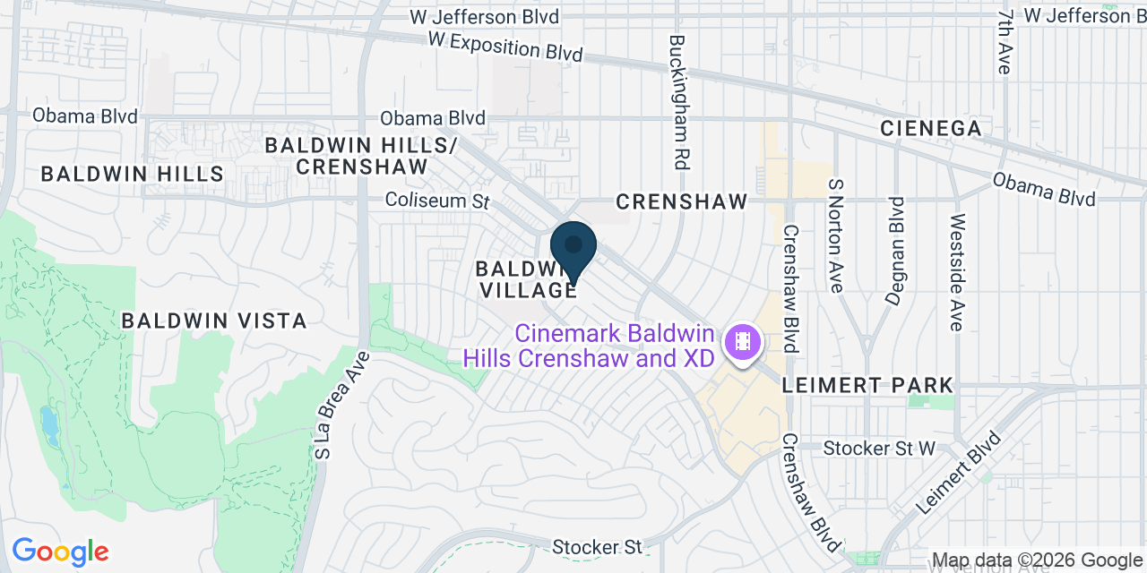 Map showing Los Angeles County, CA