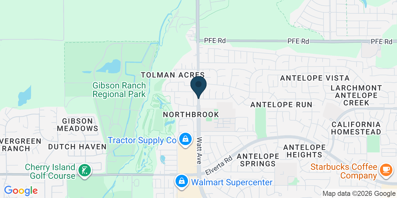 Map showing Antelope, Sacramento County, CA