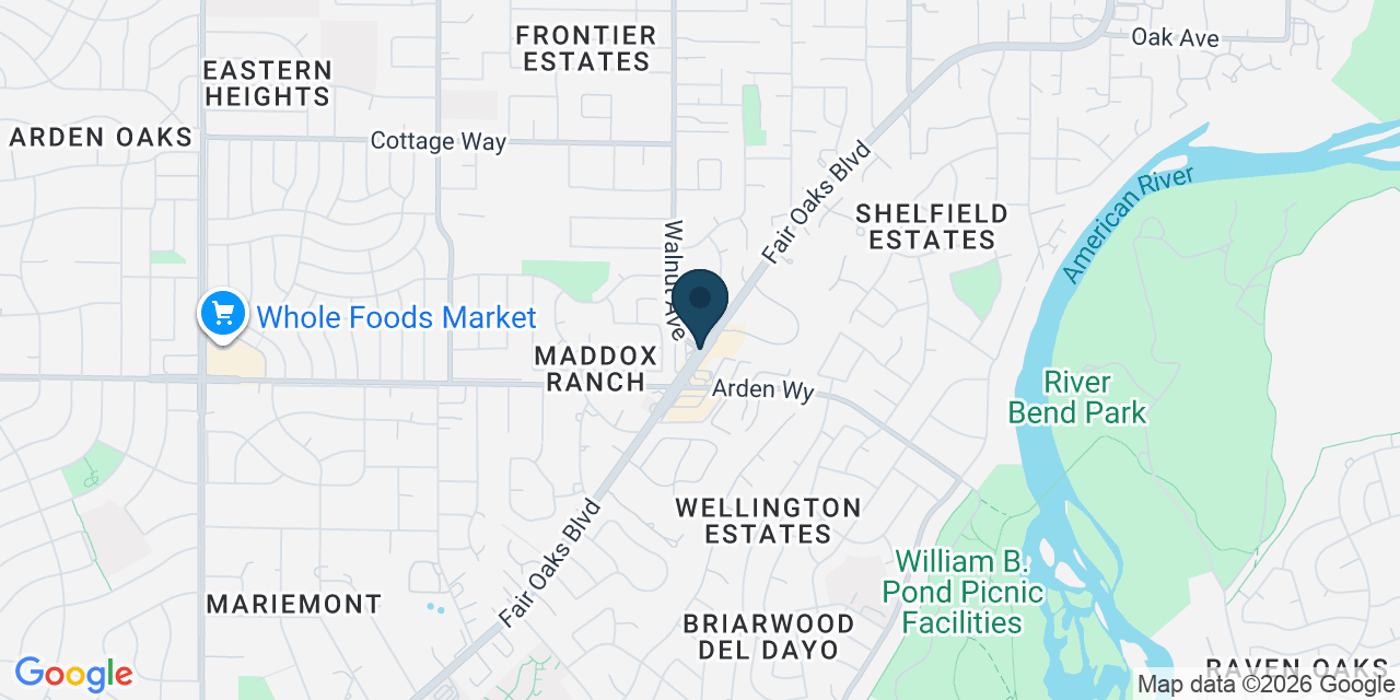 Map showing Carmichael, Sacramento County, CA