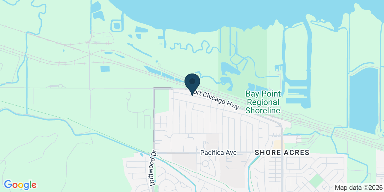 Map showing Bay Point, Contra Costa County, CA