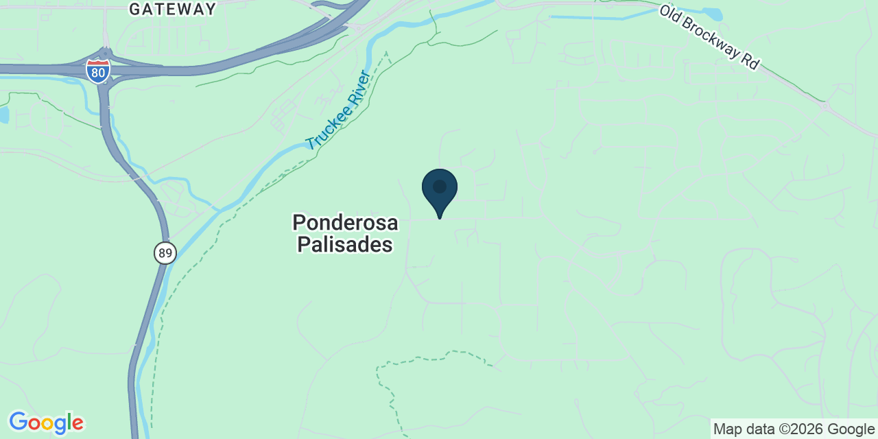 Map showing Placer County, CA