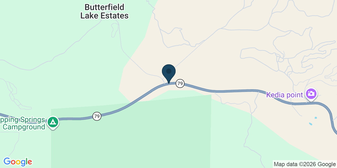Map showing Aguanga, Riverside County, CA
