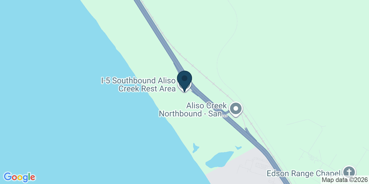 Map showing Oceanside, San Diego County, CA