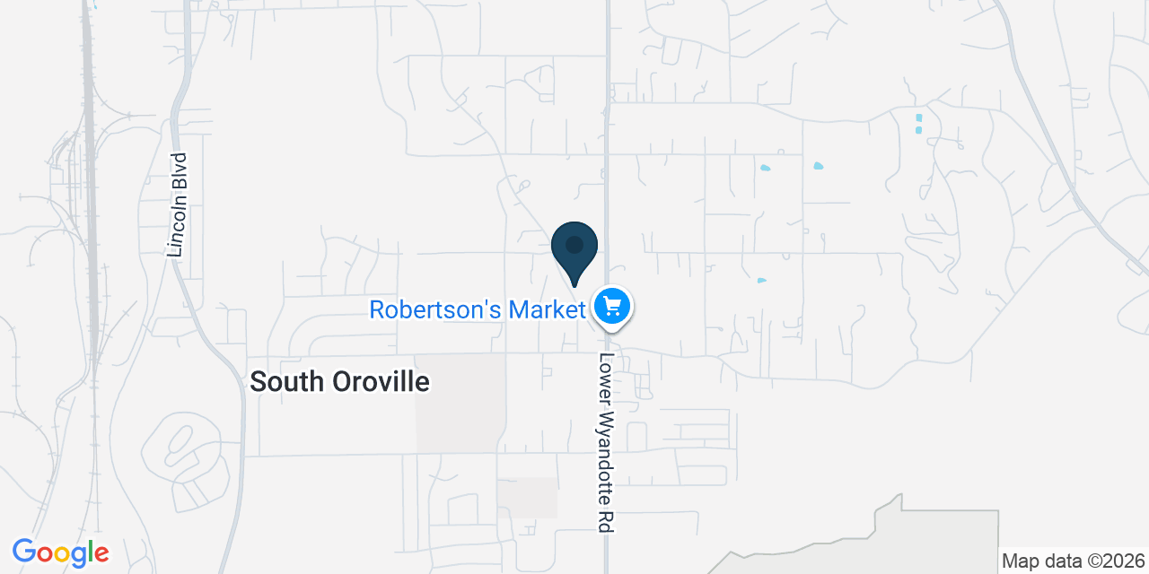 Map showing Oroville, Butte County, CA