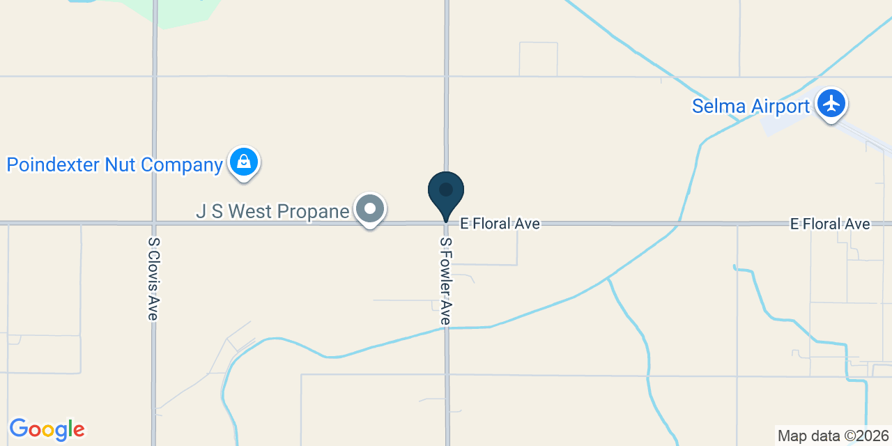 Map showing Fresno County, CA