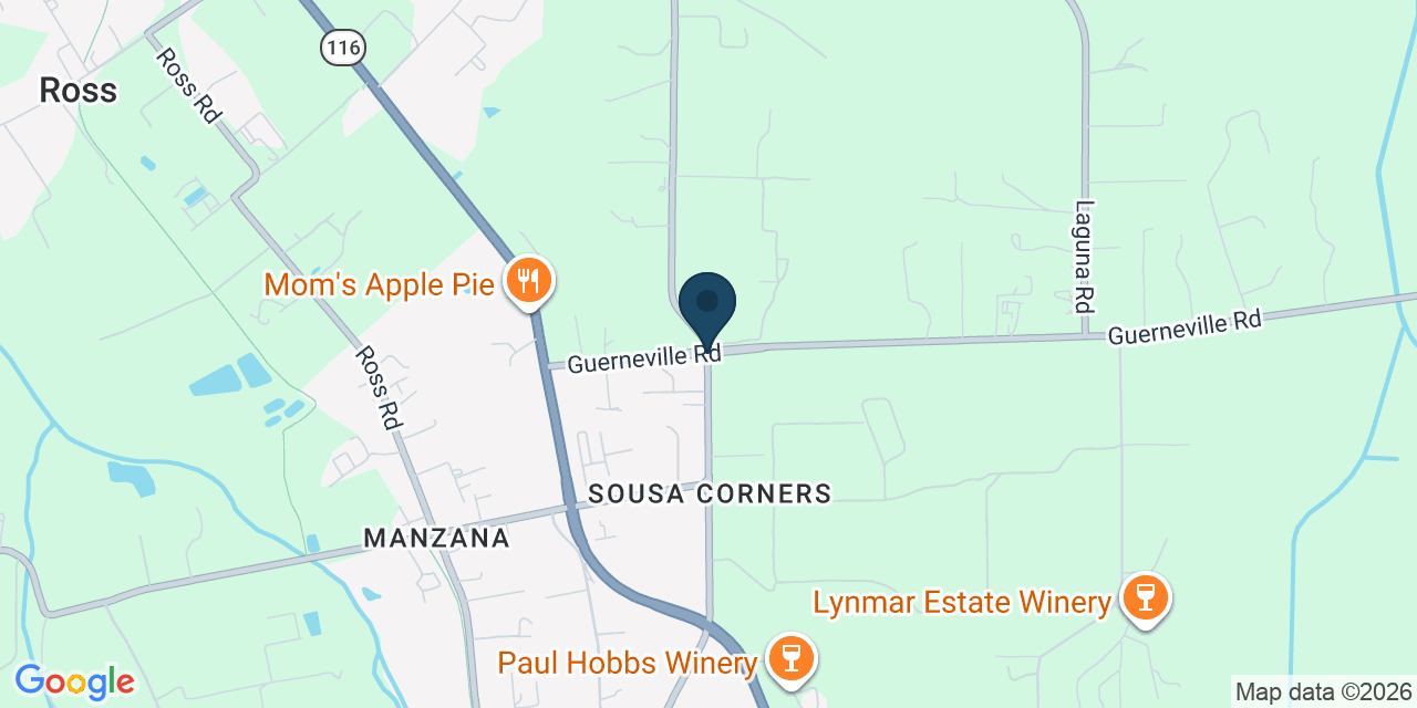 Map showing Graton, Sonoma County, CA