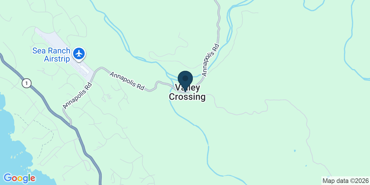 Map showing Annapolis, Sonoma County, CA