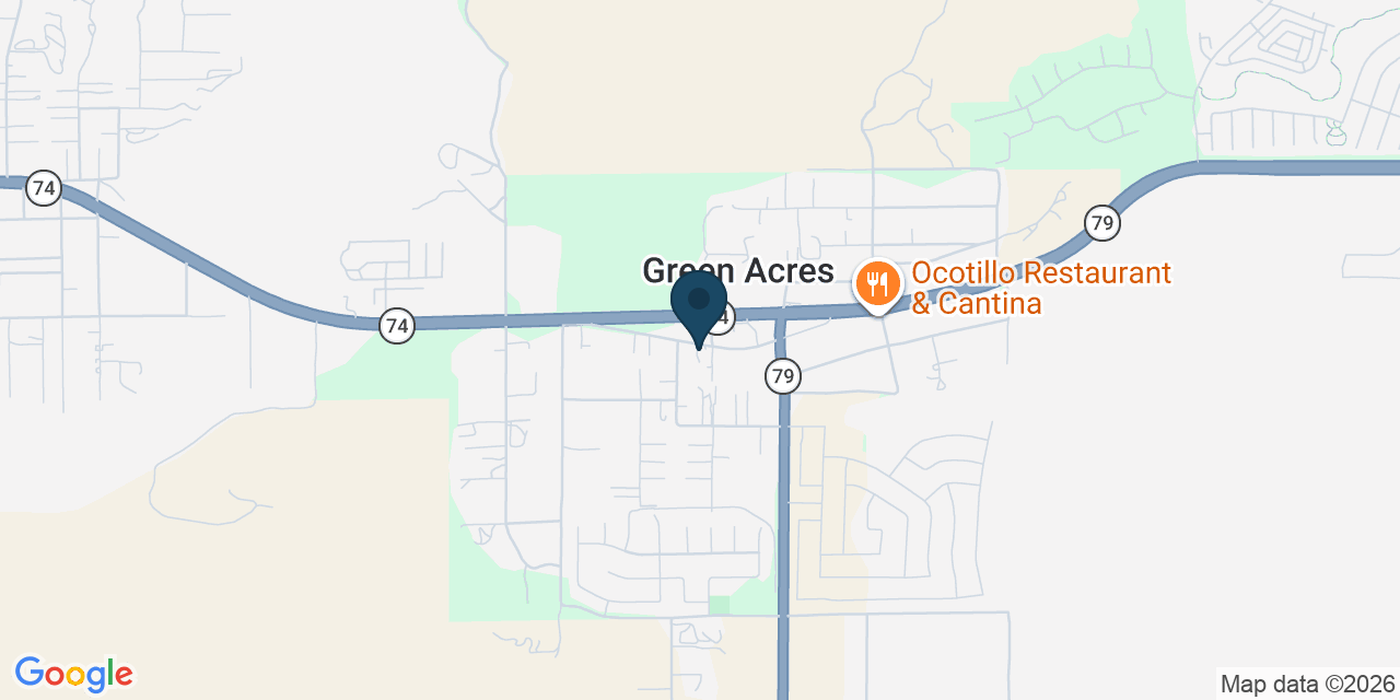 Map showing Hemet, Riverside County, CA