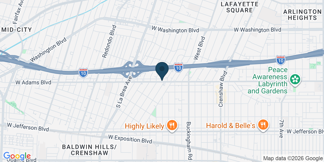 Map showing Los Angeles, Los Angeles County, CA