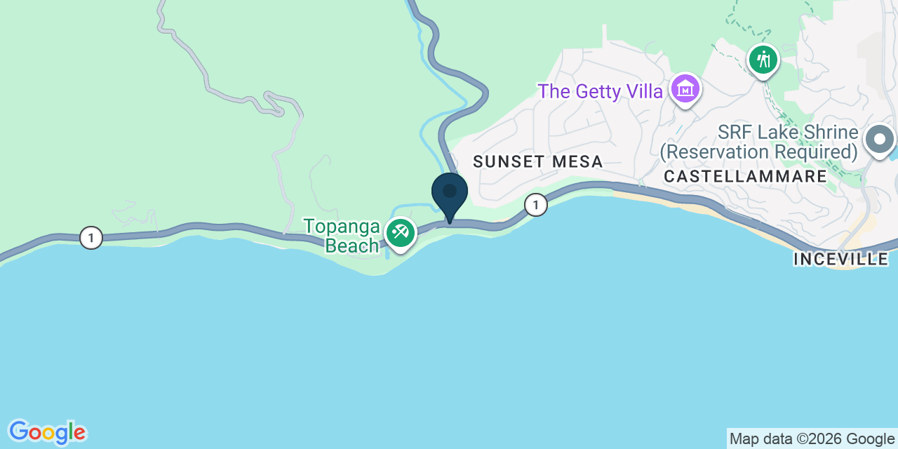 Map showing Topanga, Los Angeles County, CA