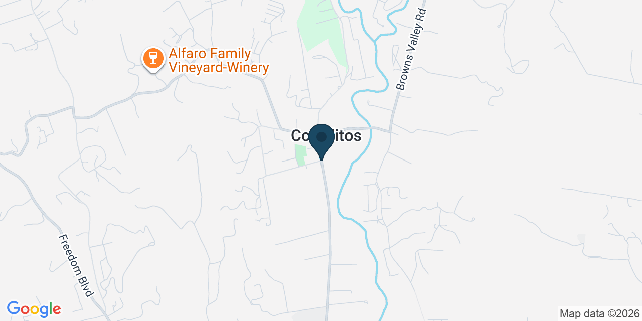Map showing Corralitos, Santa Cruz County, CA