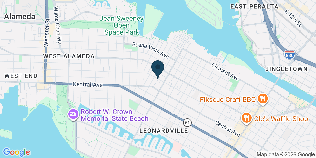 Map showing Alameda, Alameda County, CA