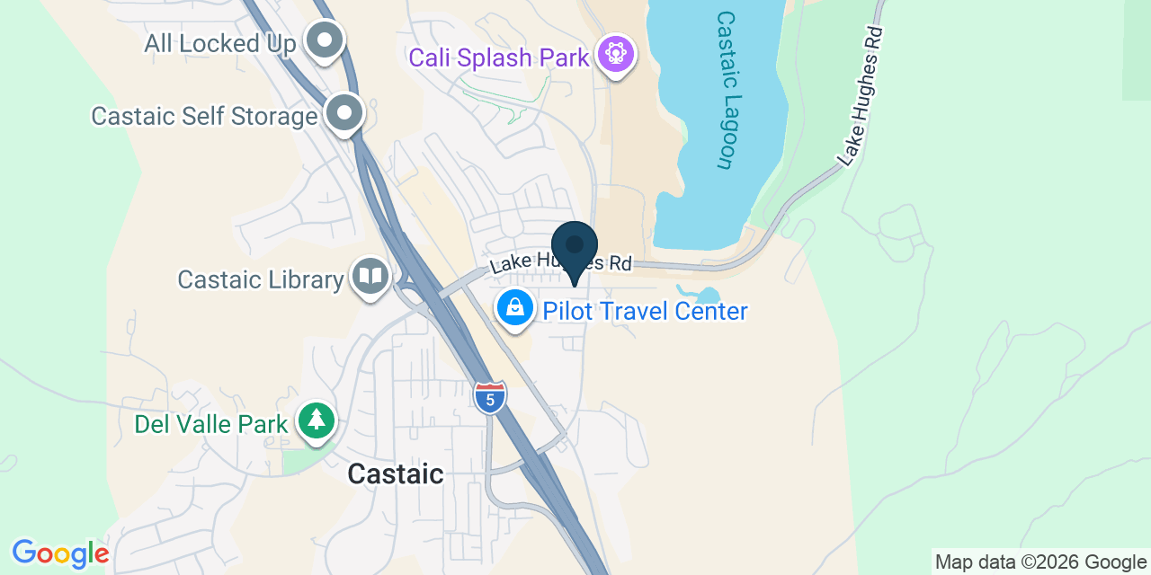 Map showing Castaic, Los Angeles County, CA