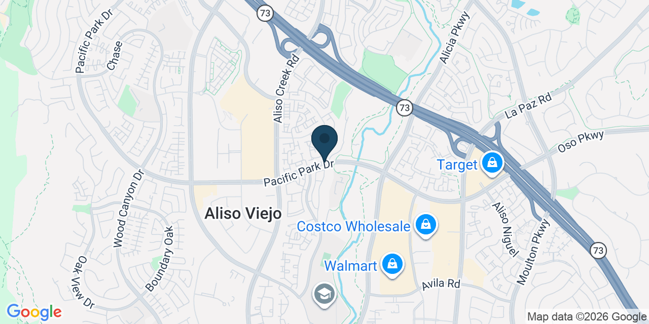 Map showing Orange County, CA