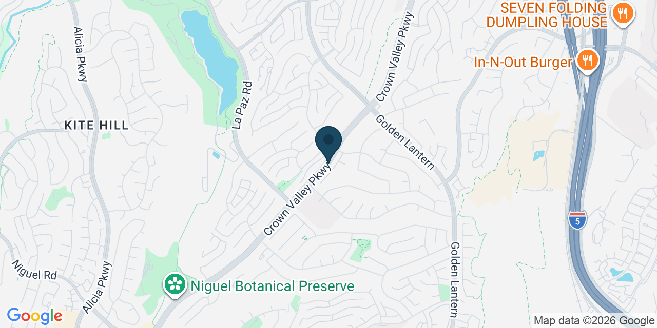 Map showing Orange County, CA