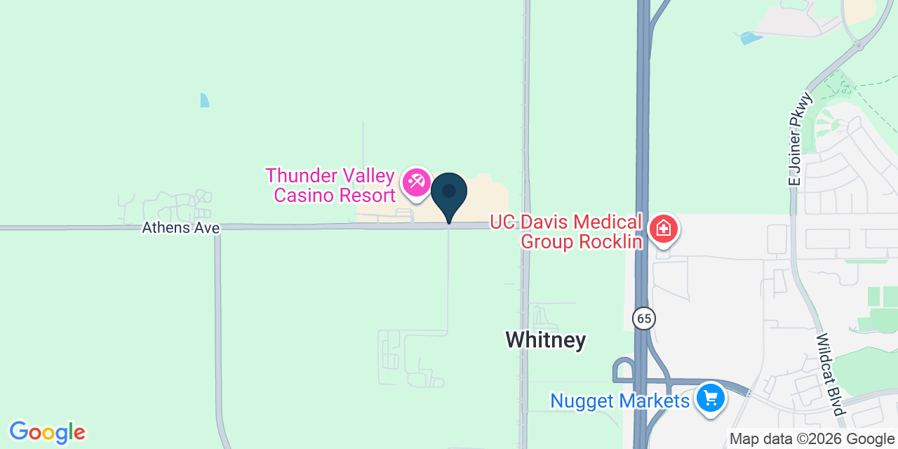 Map showing Placer County, CA