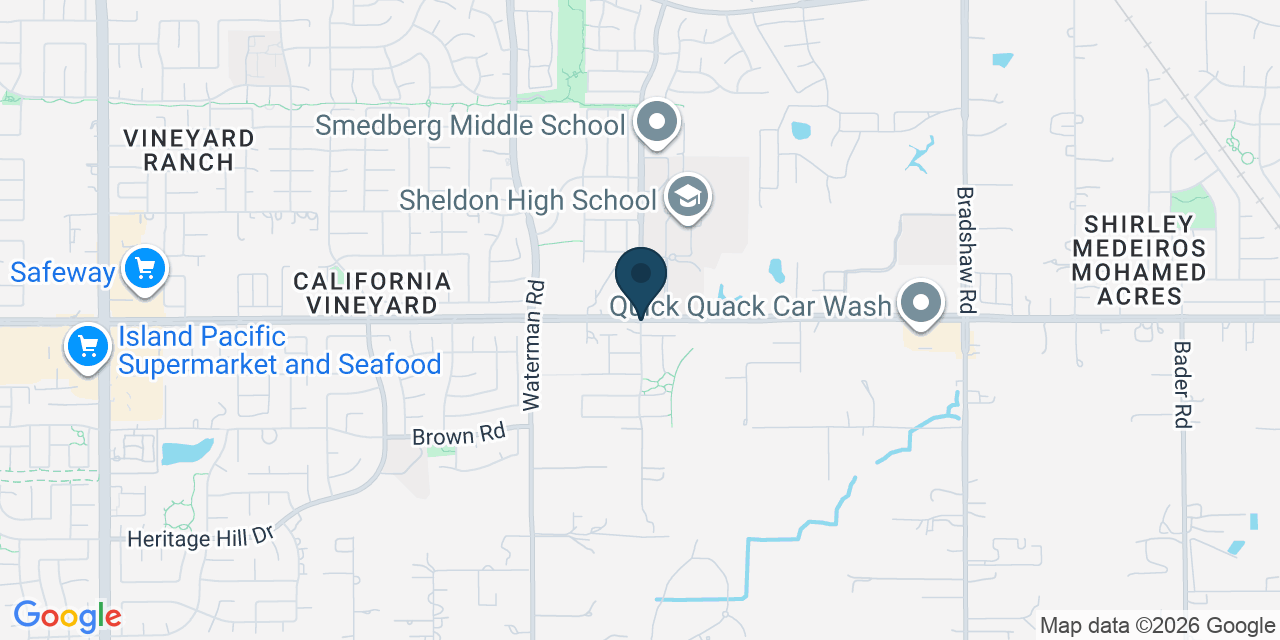 Map showing Elk Grove, Sacramento County, CA