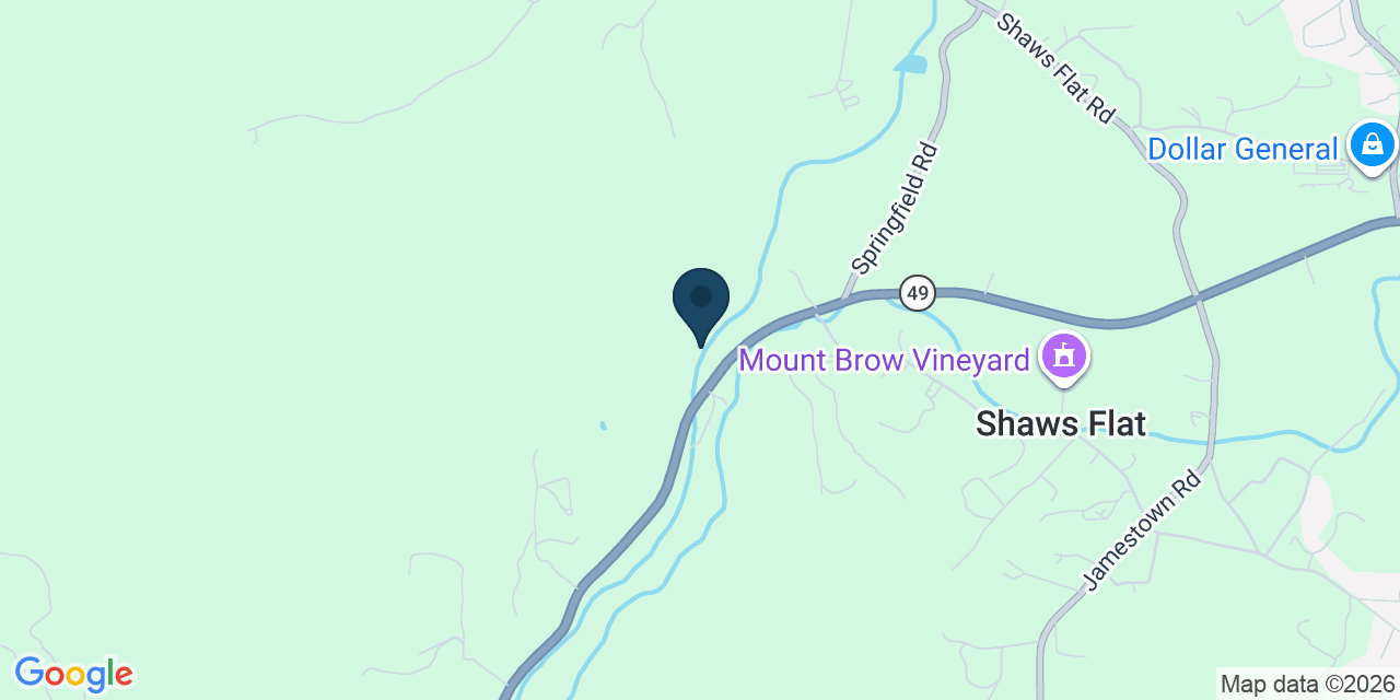 Map showing Sonora, Tuolumne County, CA