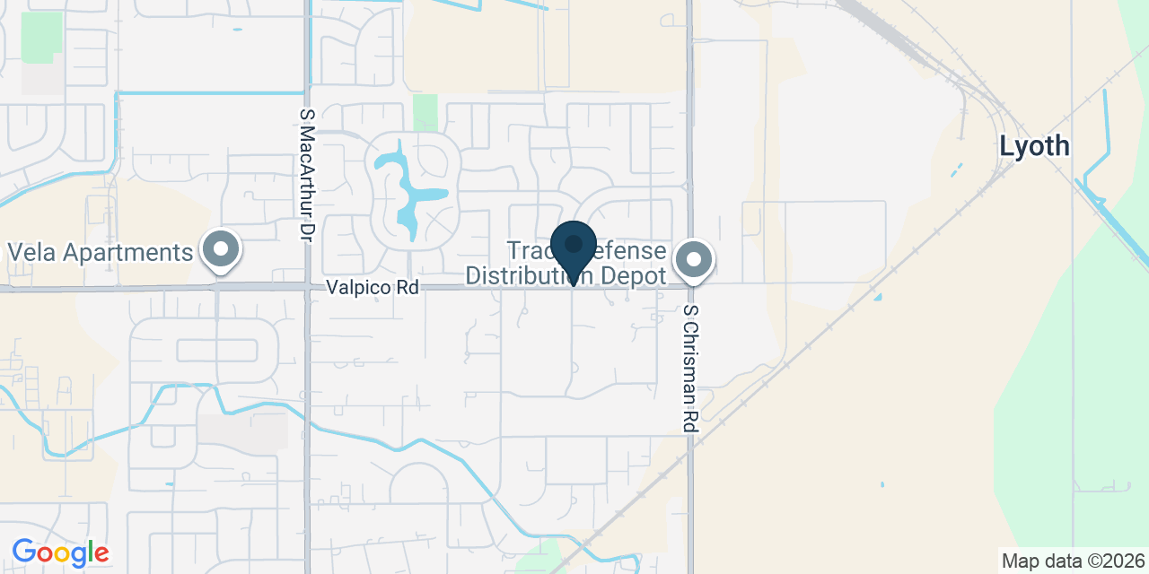 Map showing Tracy, San Joaquin County, CA
