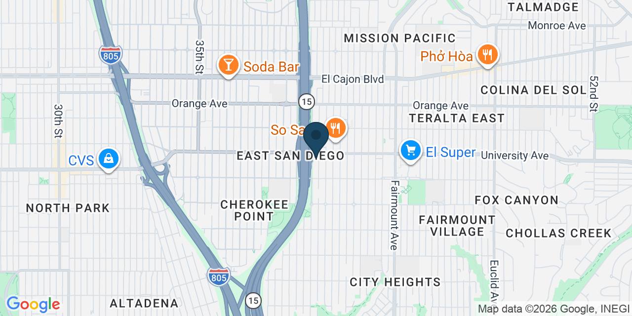 Map showing San Diego, San Diego County, CA