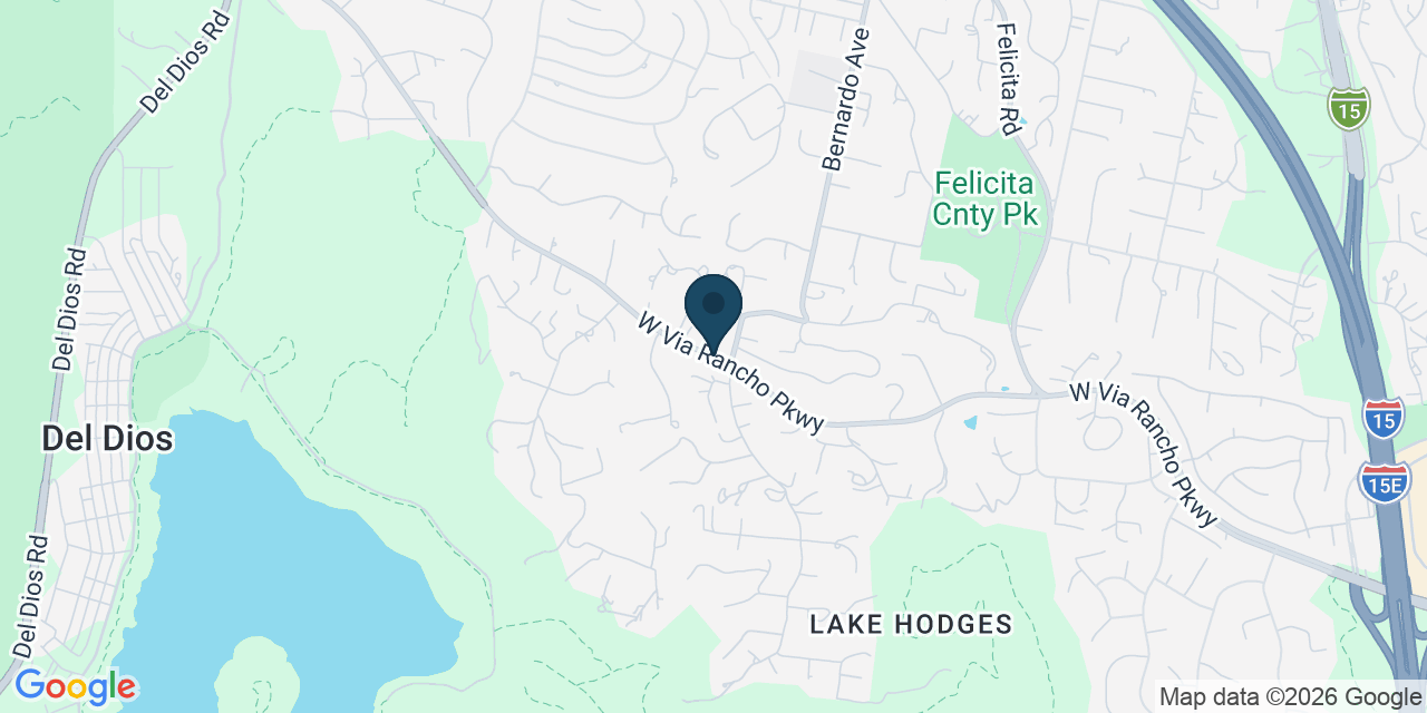 Map showing San Diego County, CA
