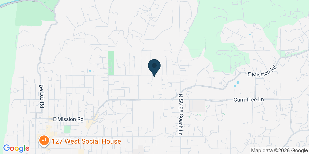 Map showing Fallbrook, San Diego County, CA