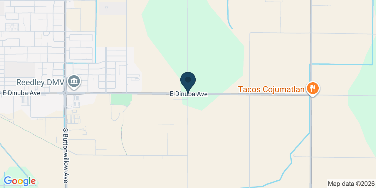 Map showing Fresno County, CA