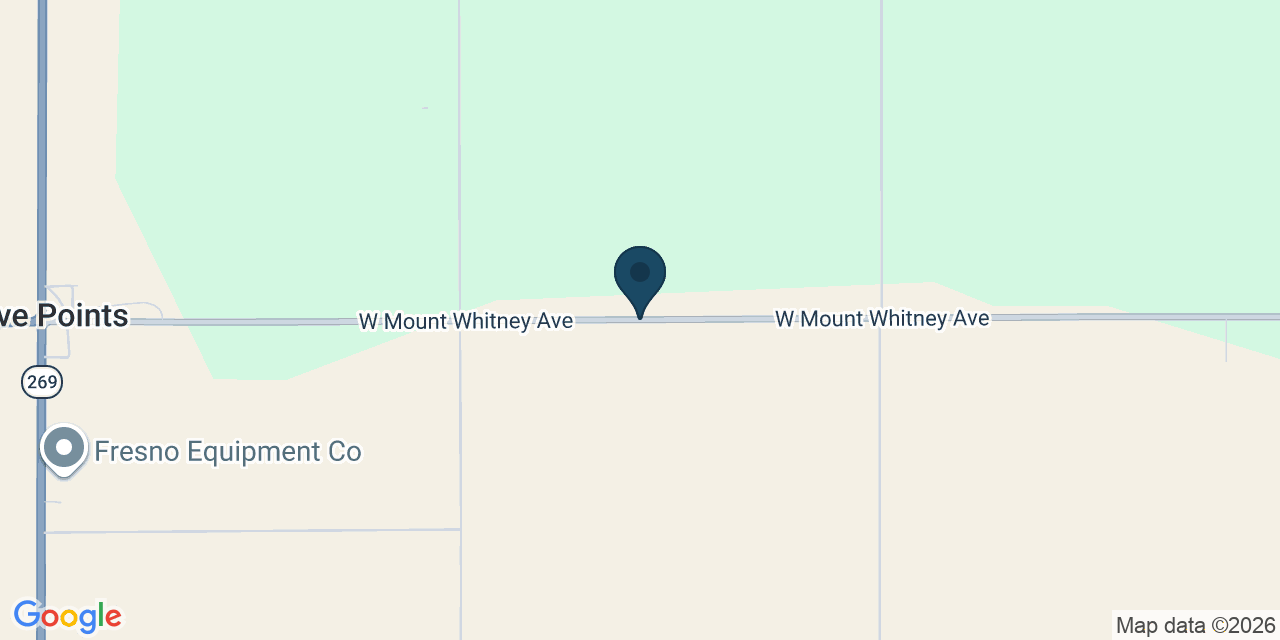 Map showing Fresno County, CA