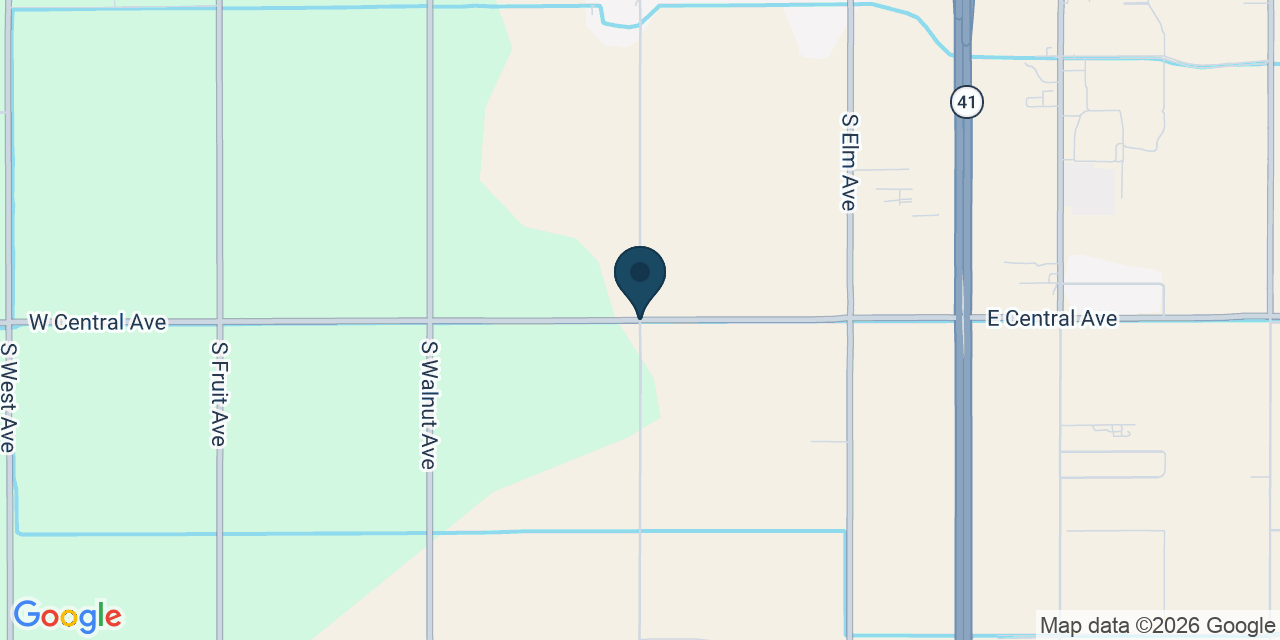 Map showing Fresno County, CA