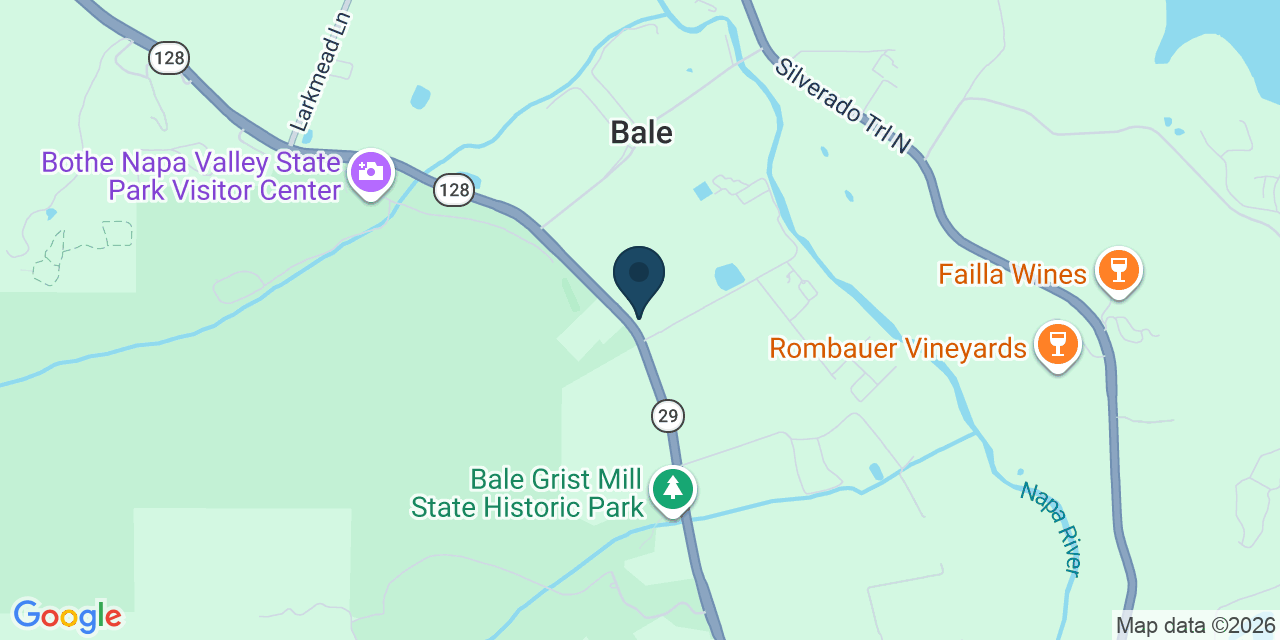 Map showing St. Helena, Napa County, CA