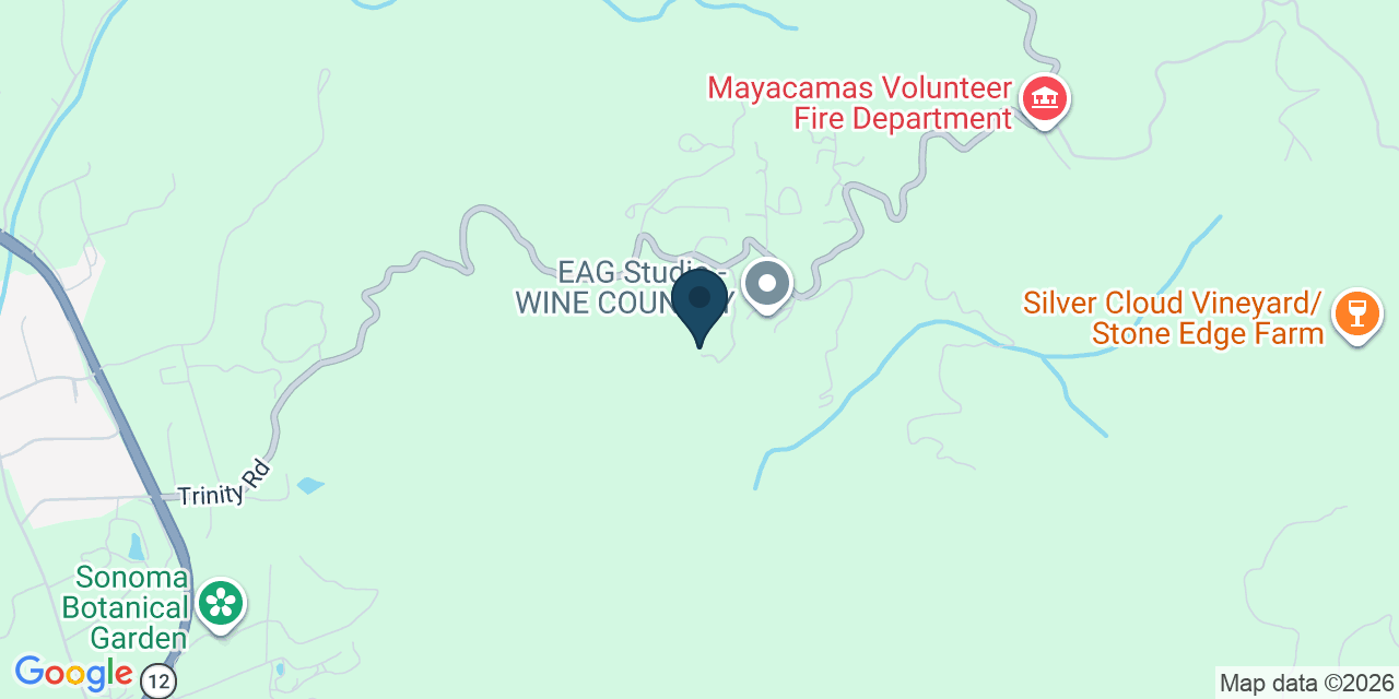 Map showing Glen Ellen, Sonoma County, CA