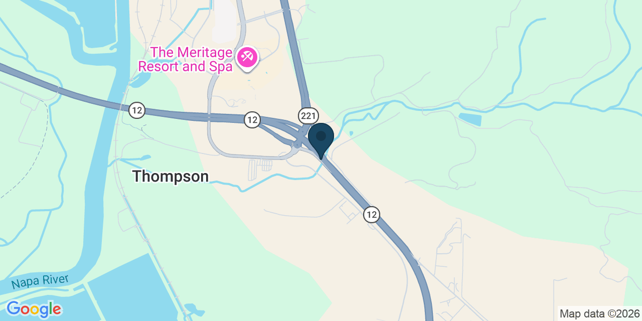 Map showing Napa County, CA