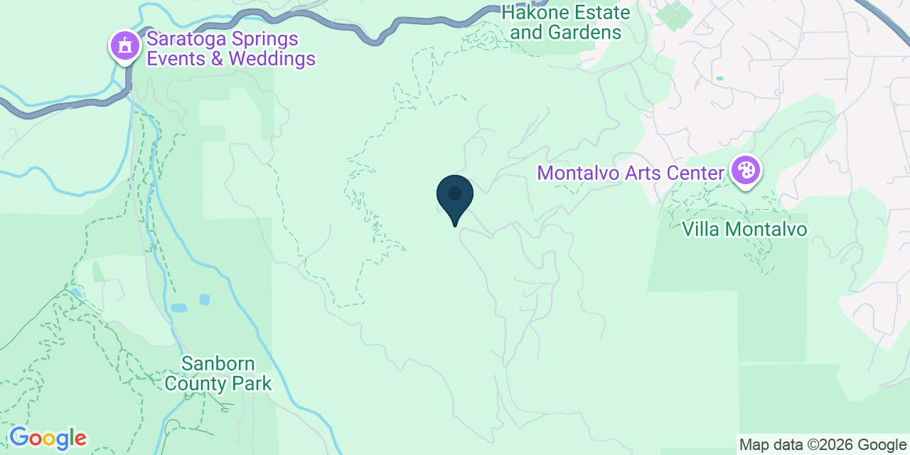 Map showing Saratoga, Santa Clara County, CA