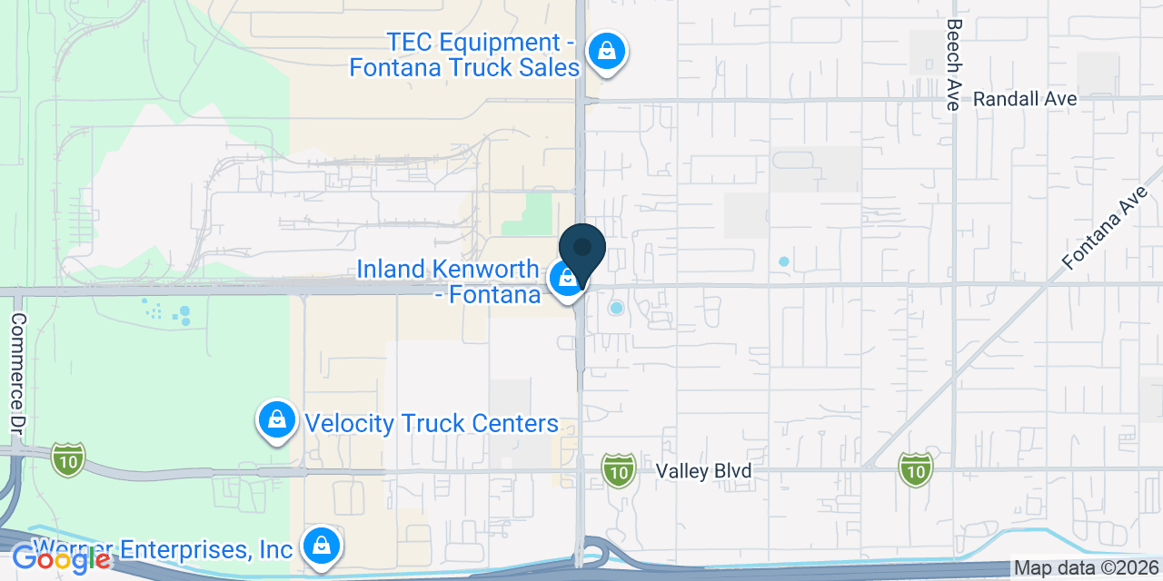 Map showing San Bernardino County, CA