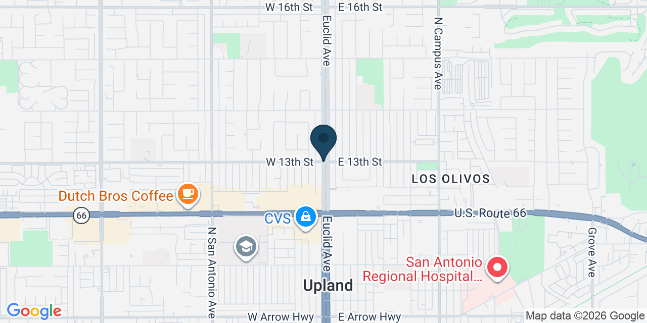 Map showing San Bernardino County, CA