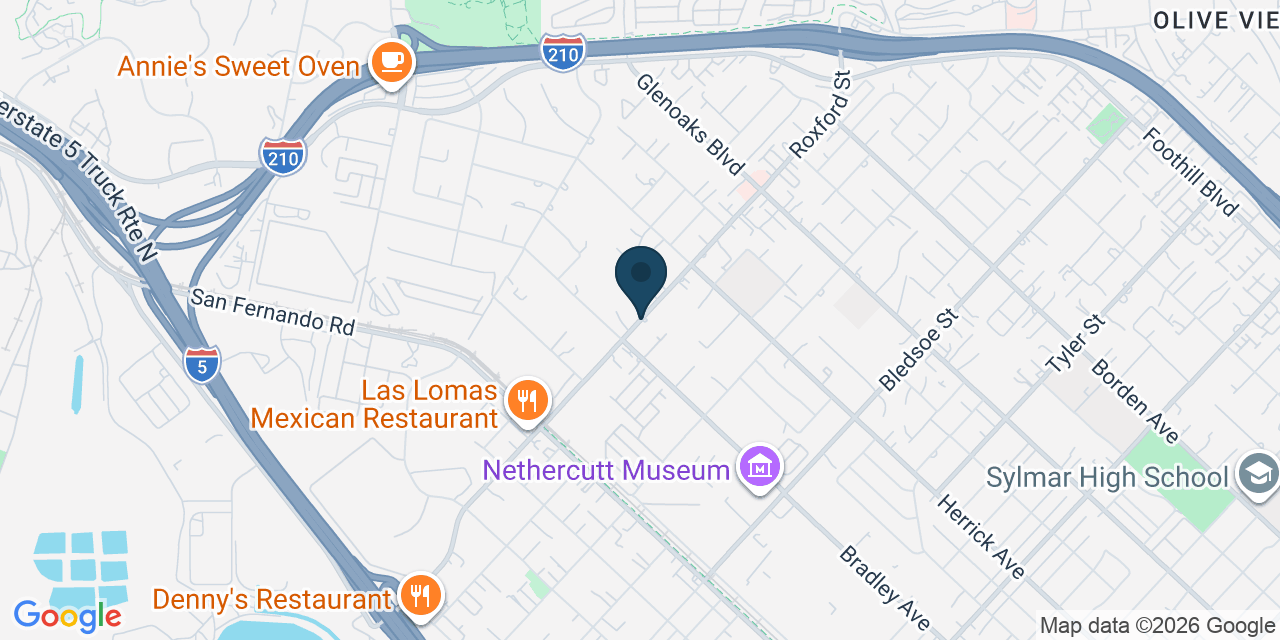 Map showing Los Angeles, Los Angeles County, CA