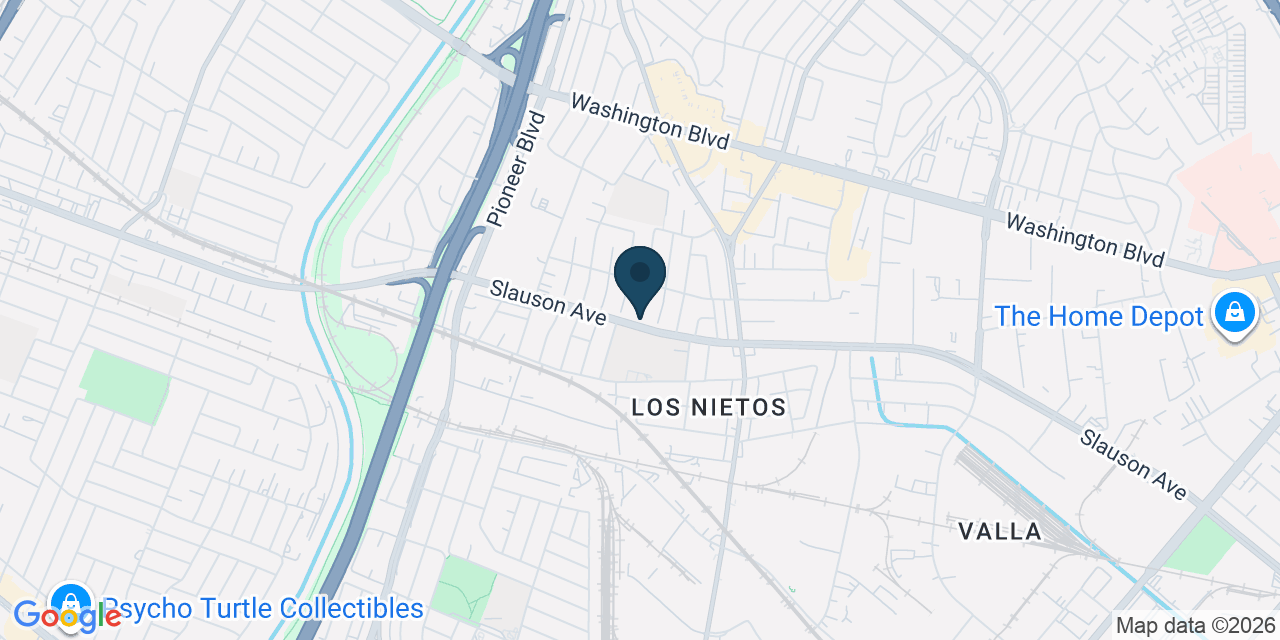 Map showing Whittier, Los Angeles County, CA