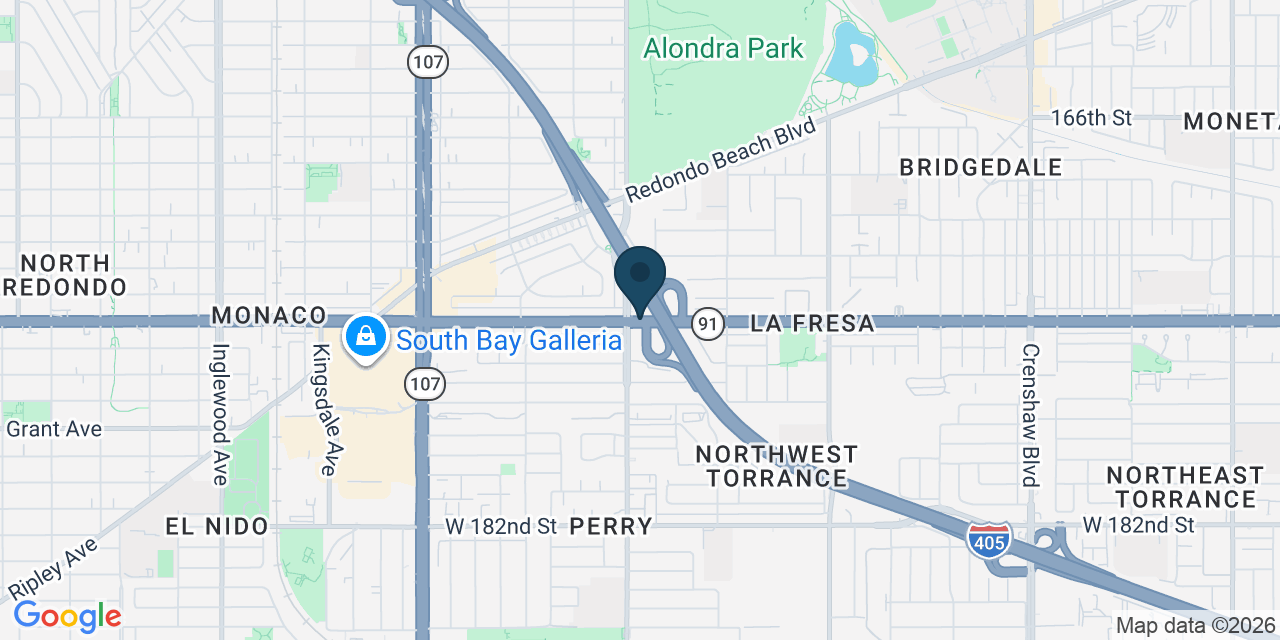 Map showing Los Angeles County, CA