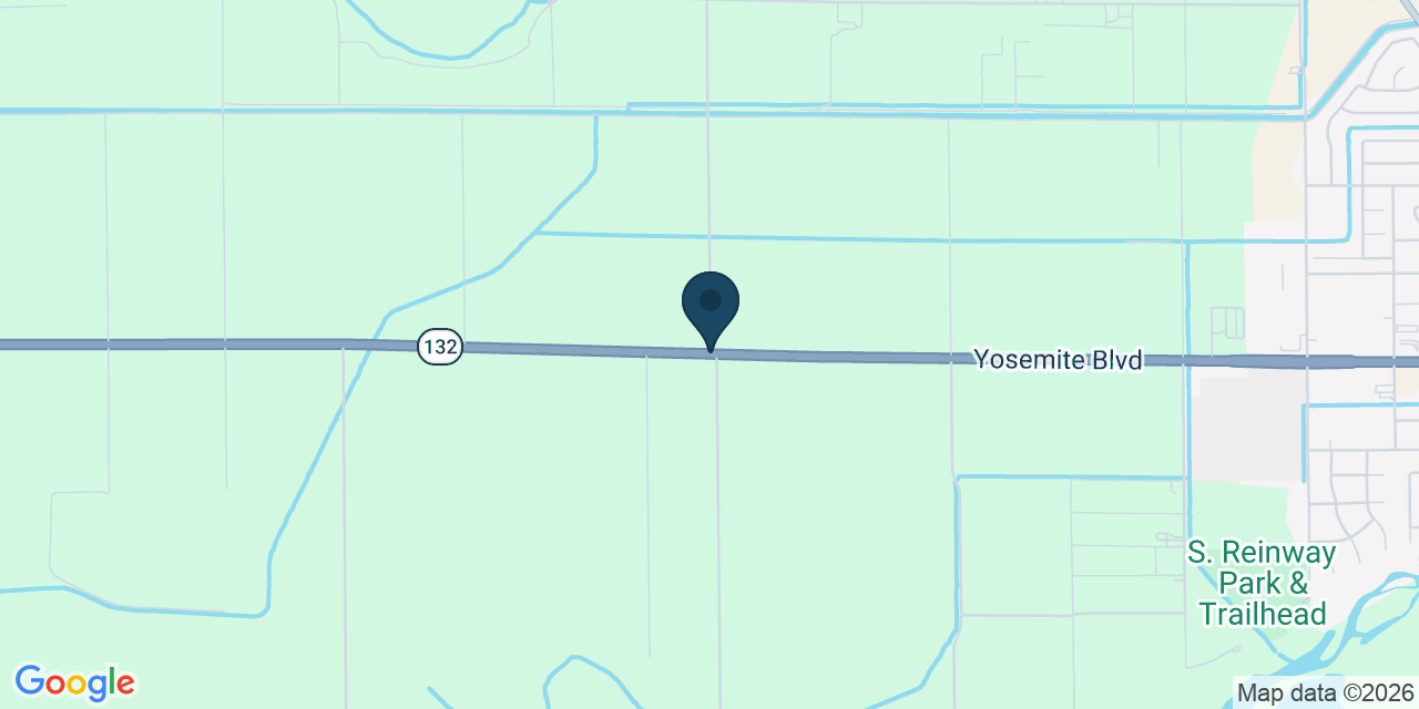 Map showing Stanislaus County, CA