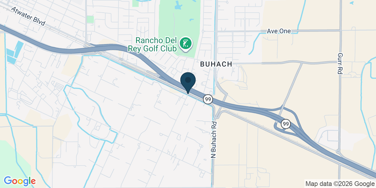 Map showing Merced County, CA