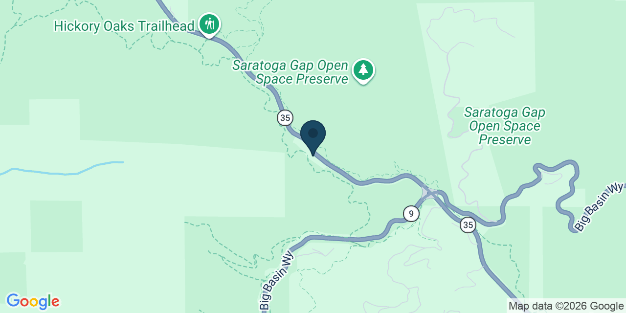 Map showing Los Gatos, Santa Cruz County, CA