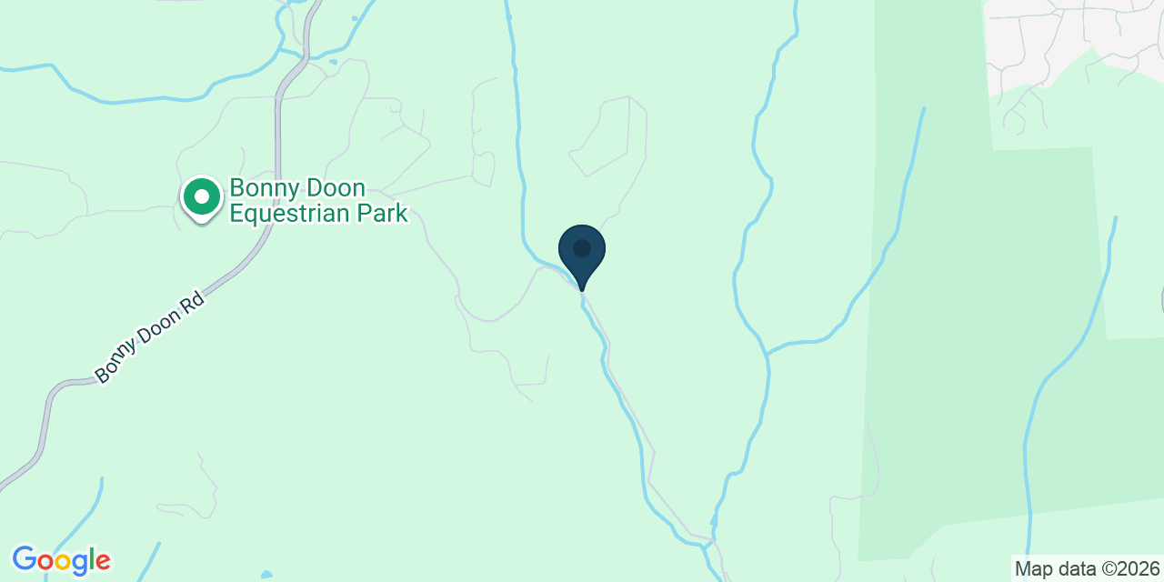 Map showing Bonny Doon, Santa Cruz County, CA
