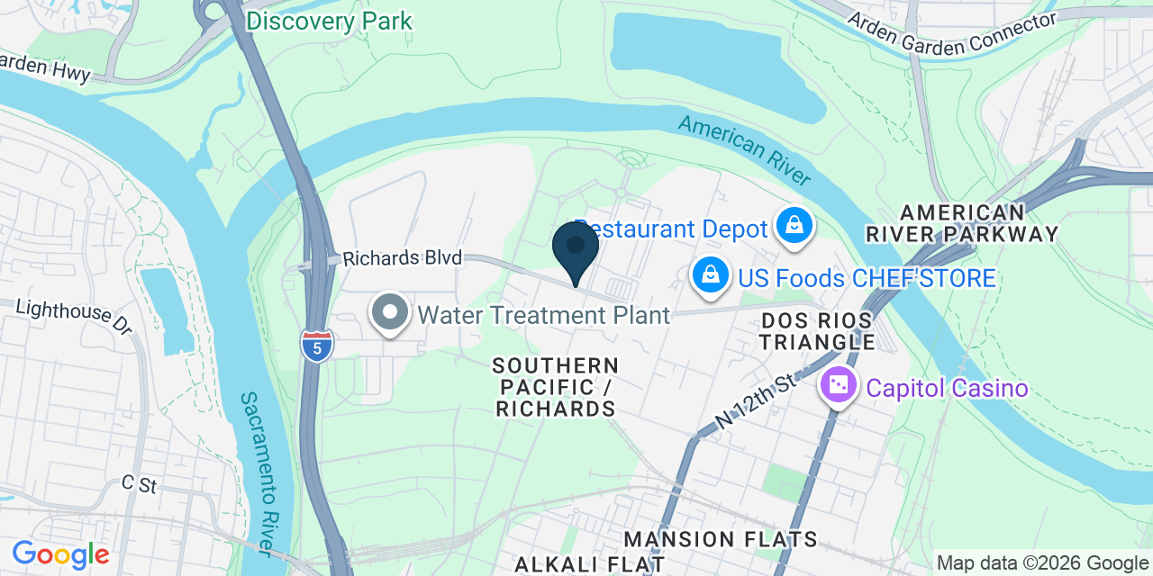 Map showing Sacramento, Sacramento County, CA
