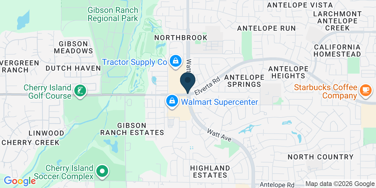 Map showing Antelope, Sacramento County, CA