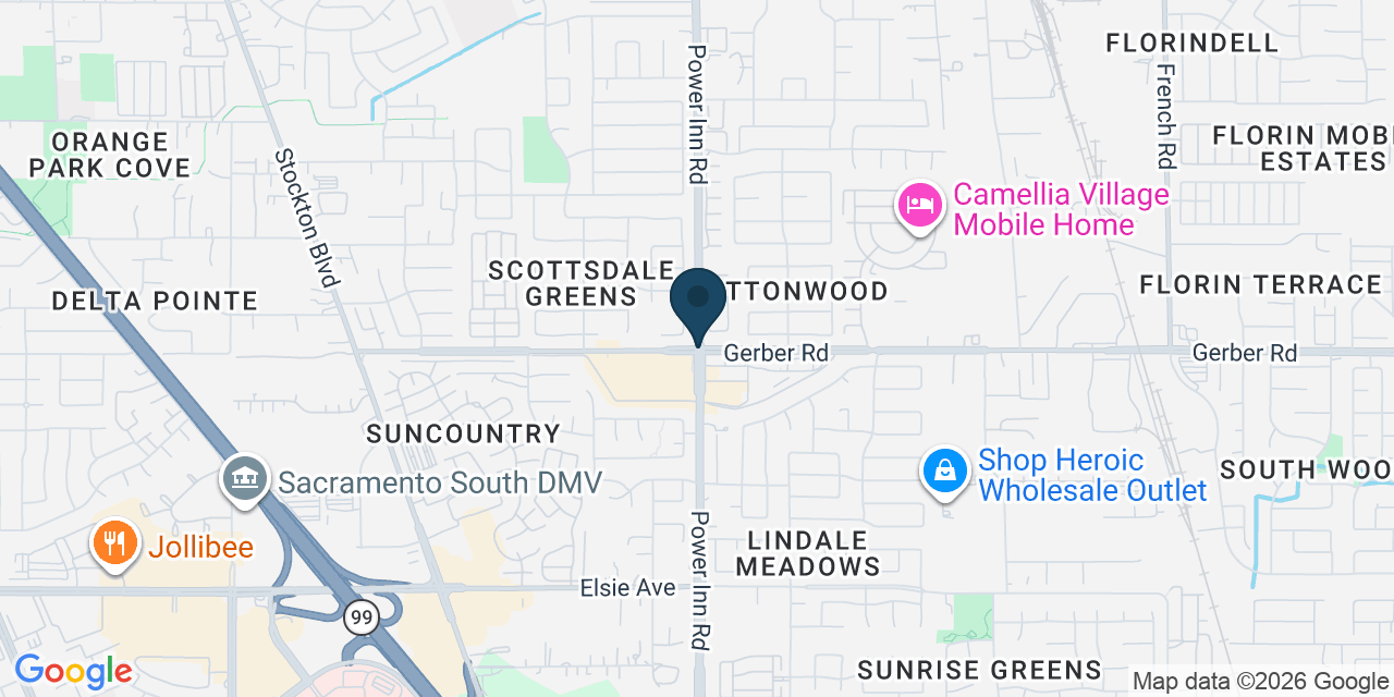 Map showing Florin, Sacramento County, CA